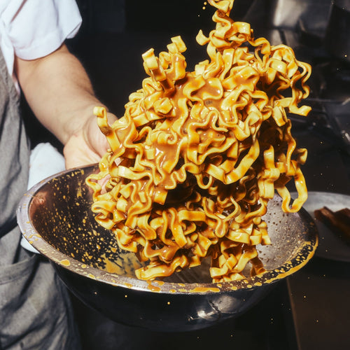 Momofuku new noodles on a bowl